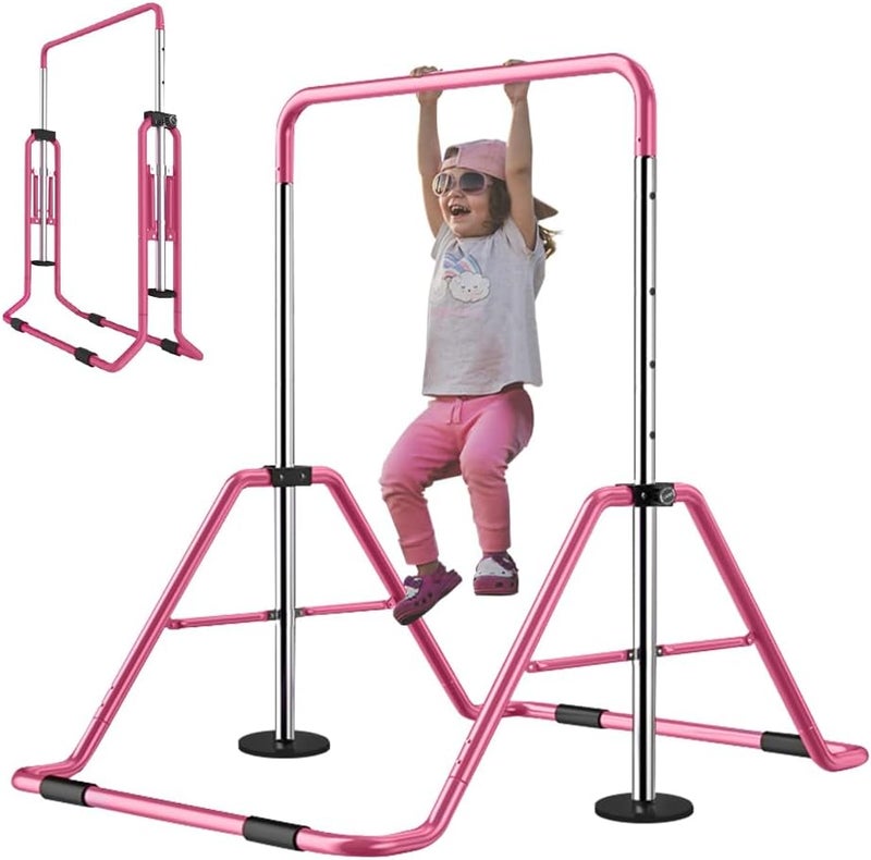 Slsy Gymnastics Bars Kids Kip Training Bars for home, Folding Horizontal Bars with Adjustable Height, Practice Bar Gymnastic for Kid, Child, Girls, Boys - Image 1